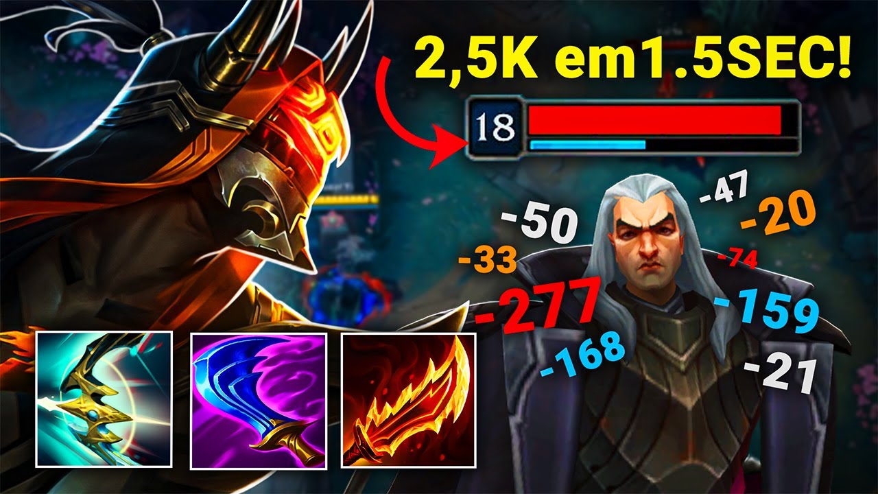 MASTER YI COM 3 FONTES DE DANO É INTANKÁVEL! 😨