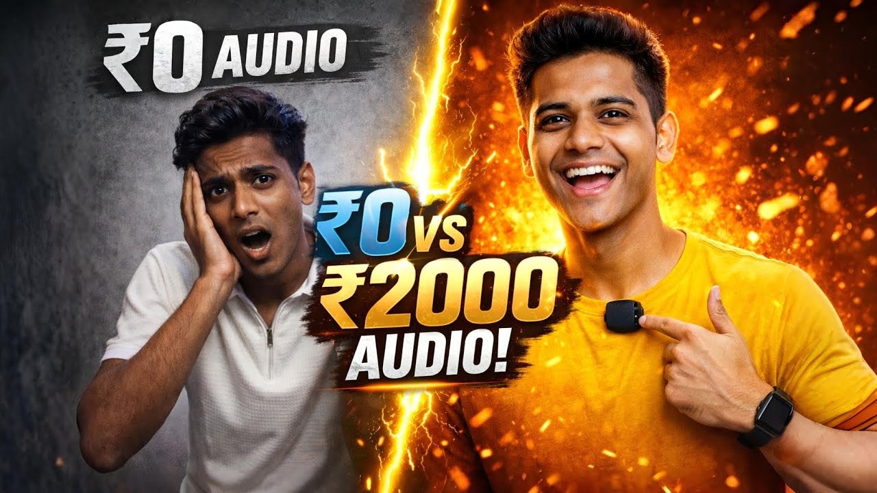 YouTube Shuru Karne Ke Liye Mic Zaruri Hai ? 🤔 (₹0 vs ₹2000 Audio Test)