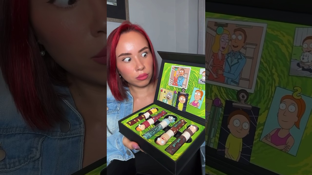 Unboxing the coolest beauty box!🤯🔥 #sheglam Rick and Morty makeup collection✨OBSESSED!