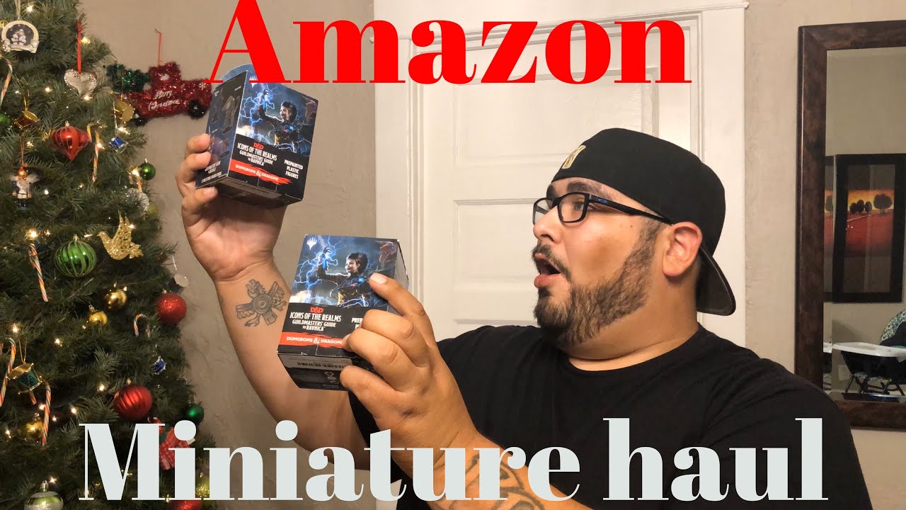 Amazon D&D miniature haul Icons of the realms Guildmasters Guide to Ravnica