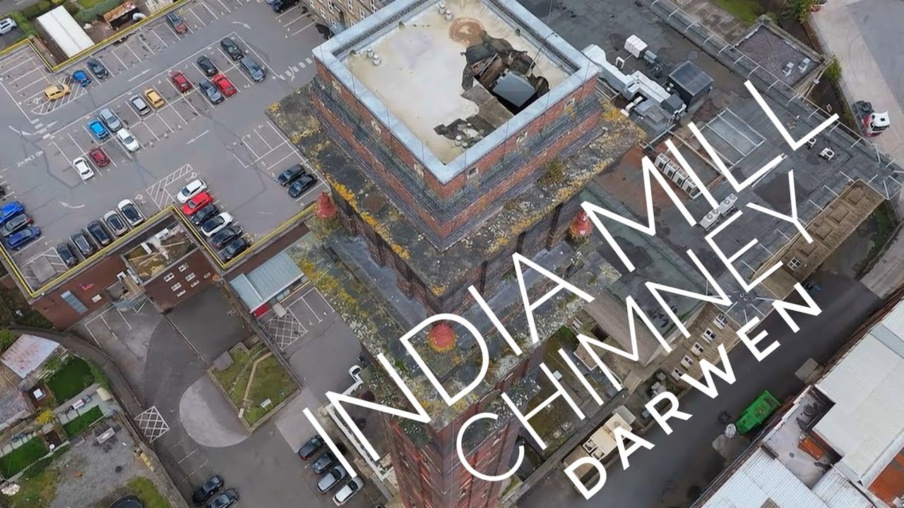 Top of India Mill Chimney - drone video
