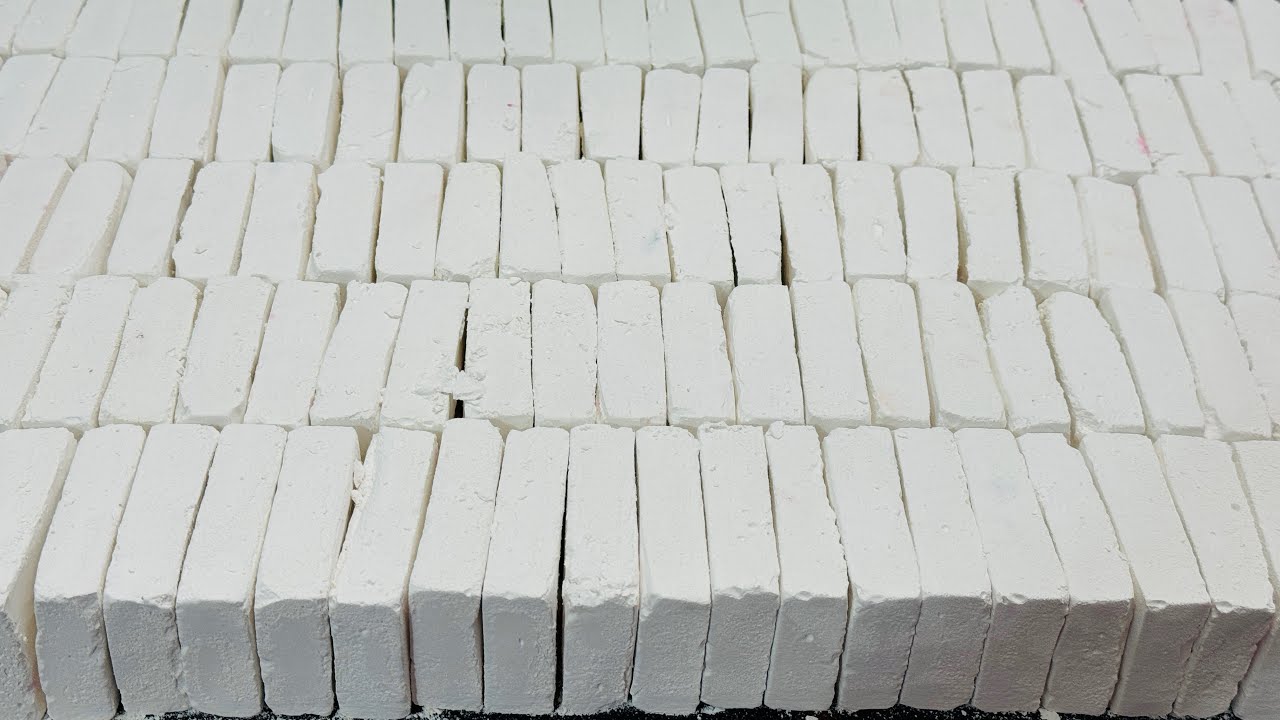 120 Bars Mass Crush | Mini Dusty Powdery Gym Chalk  Reform |  Crunchy Chalk ASMR
