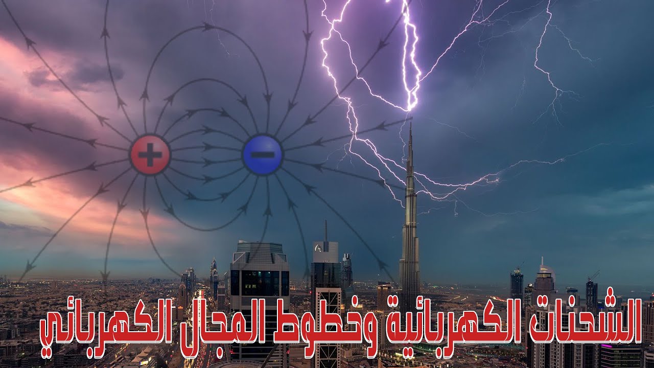 الشحنات الكهربائية وخطوط المجال الكهربائي