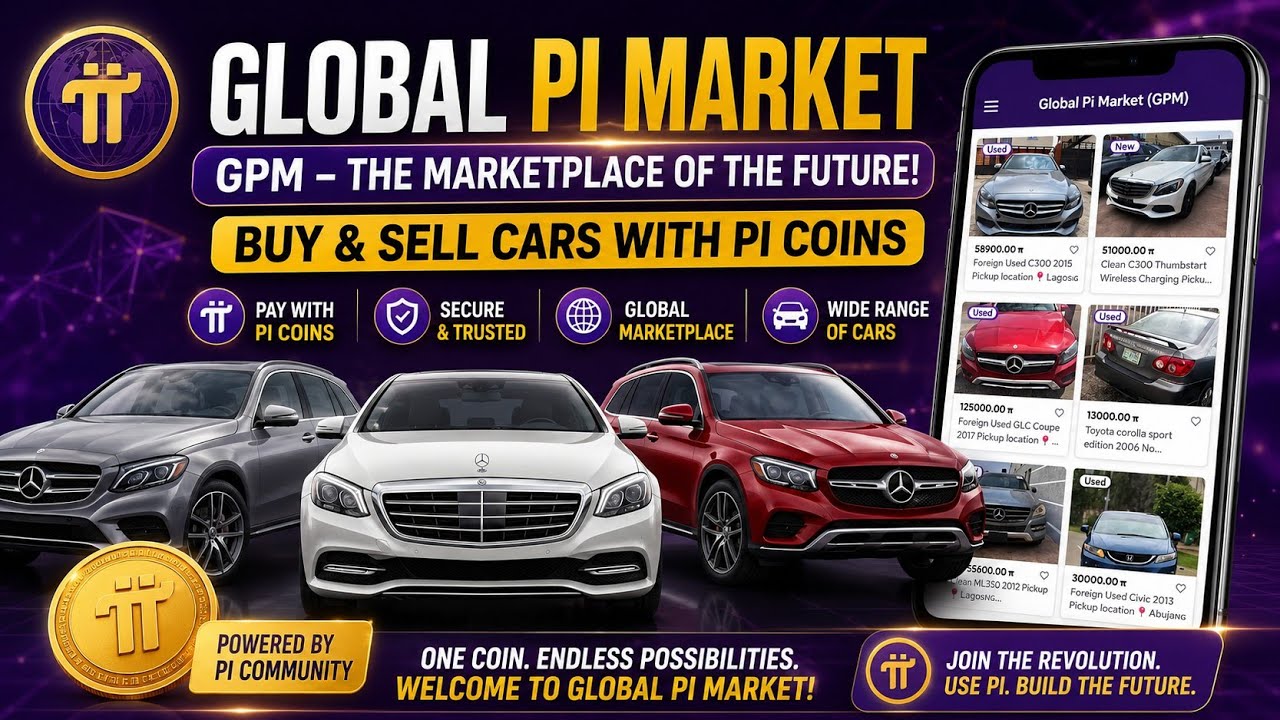  GLOBAL PI MARKET (GPM) SELLING CARS PAYMENT PI COIN AT GCV PRICE