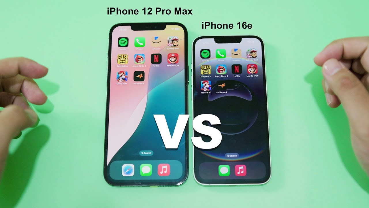 iPhone 16e VS iPhone 12 Pro Max - Speed TEST, Screen, Size