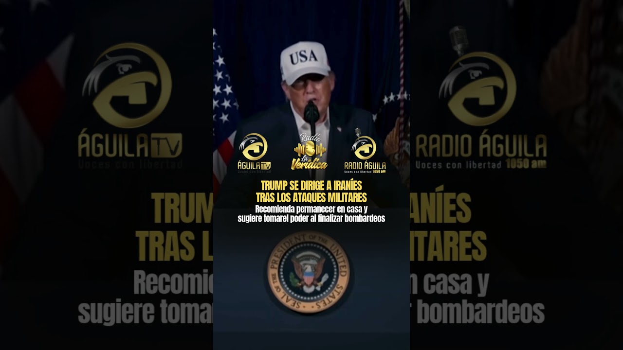 Trump se dirige a iran&iacute;es tras ataques militares y sugiere tomar el poder