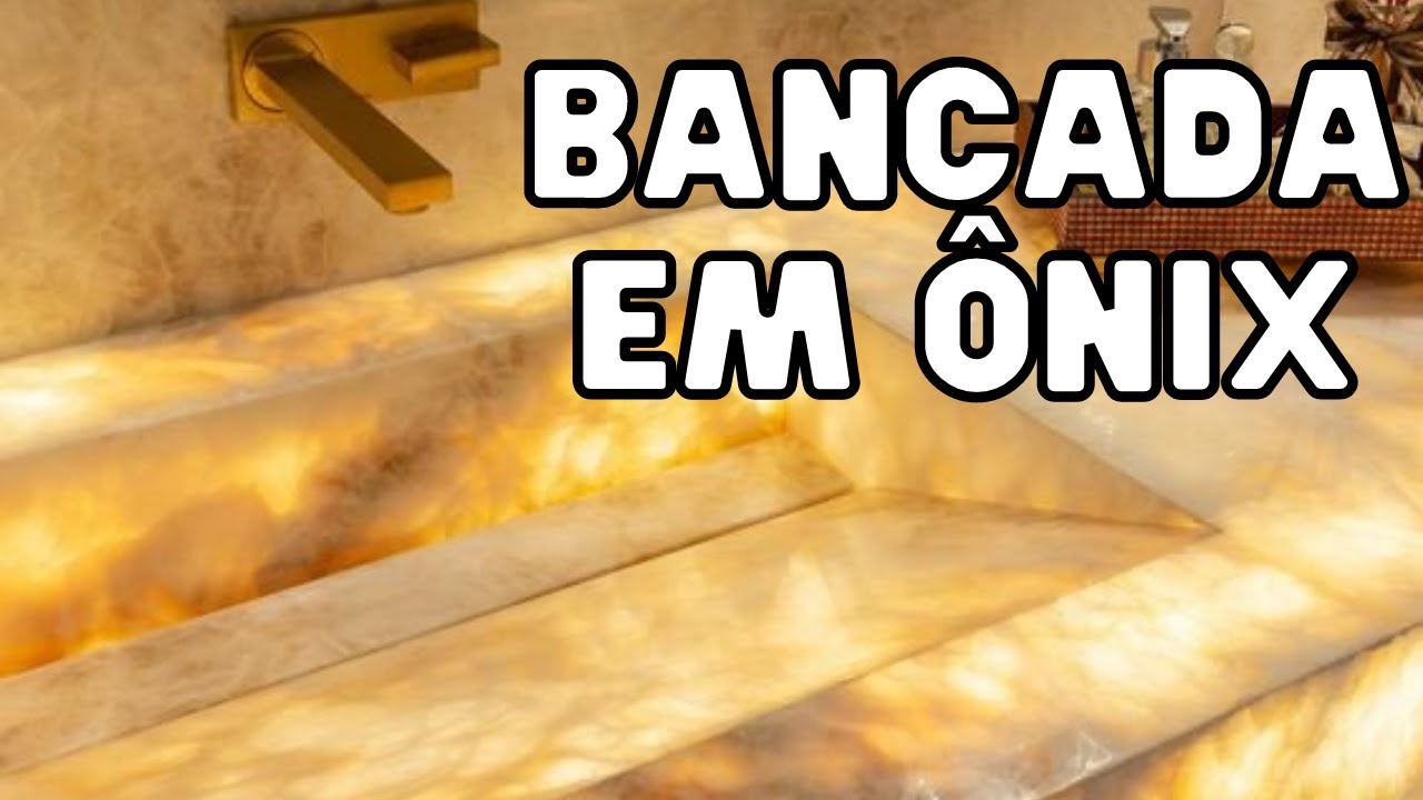 Bancada em Ônix + detalhamento do projeto