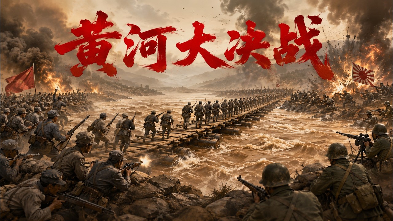 2026最新战争大片《黄河大决战》！百万大军血战黄河，10万日军全军覆没！ #歷史傳奇劇 #最新中國電視劇 #李連傑 #甄子丹 #五星上將 #電影 #國共合作 #李雲龍 #亮劍