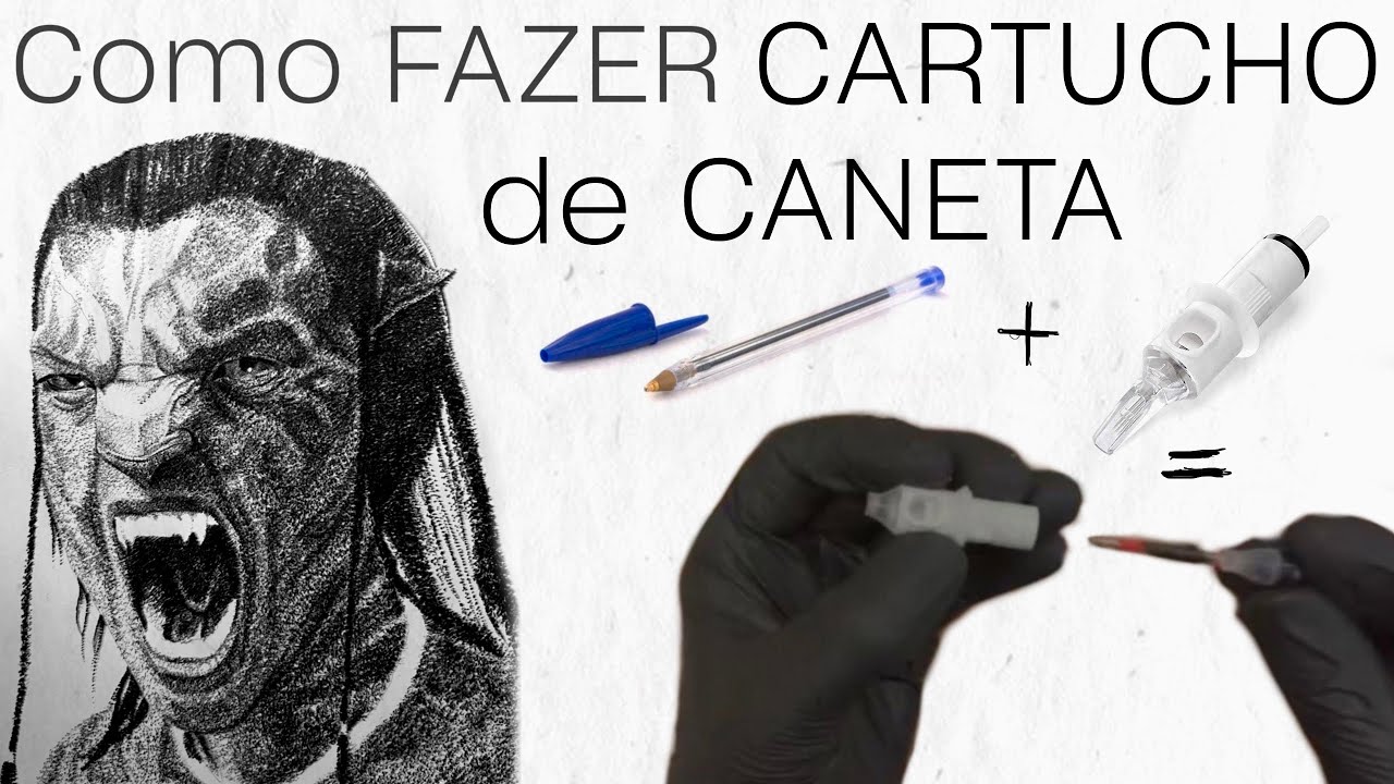 Como Transformar CARTUCHO de tattoo em CANETA - Vou Te Coutar