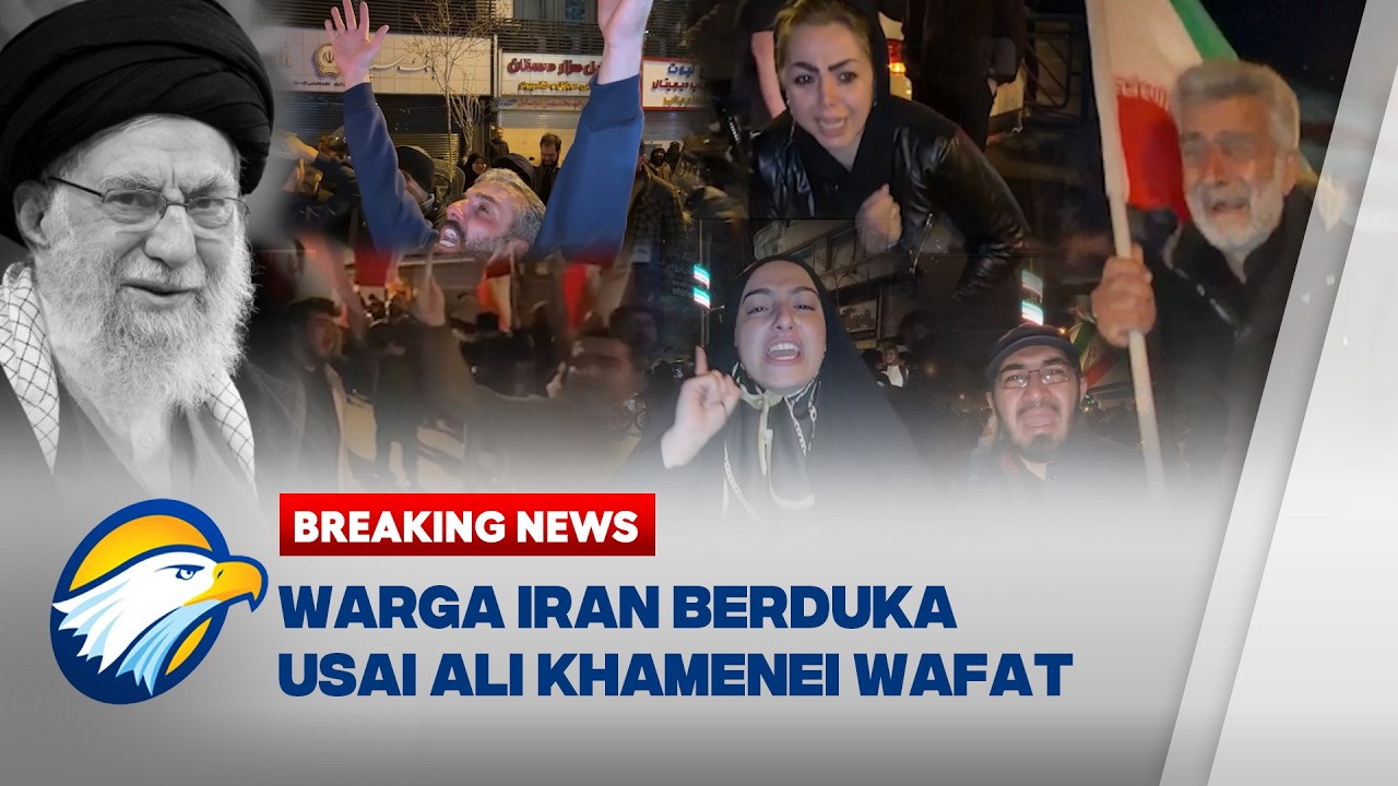 BREAKING NEWS - Warga Iran Menangis di Jalanan Usai Ali Khamenei Terbunuh