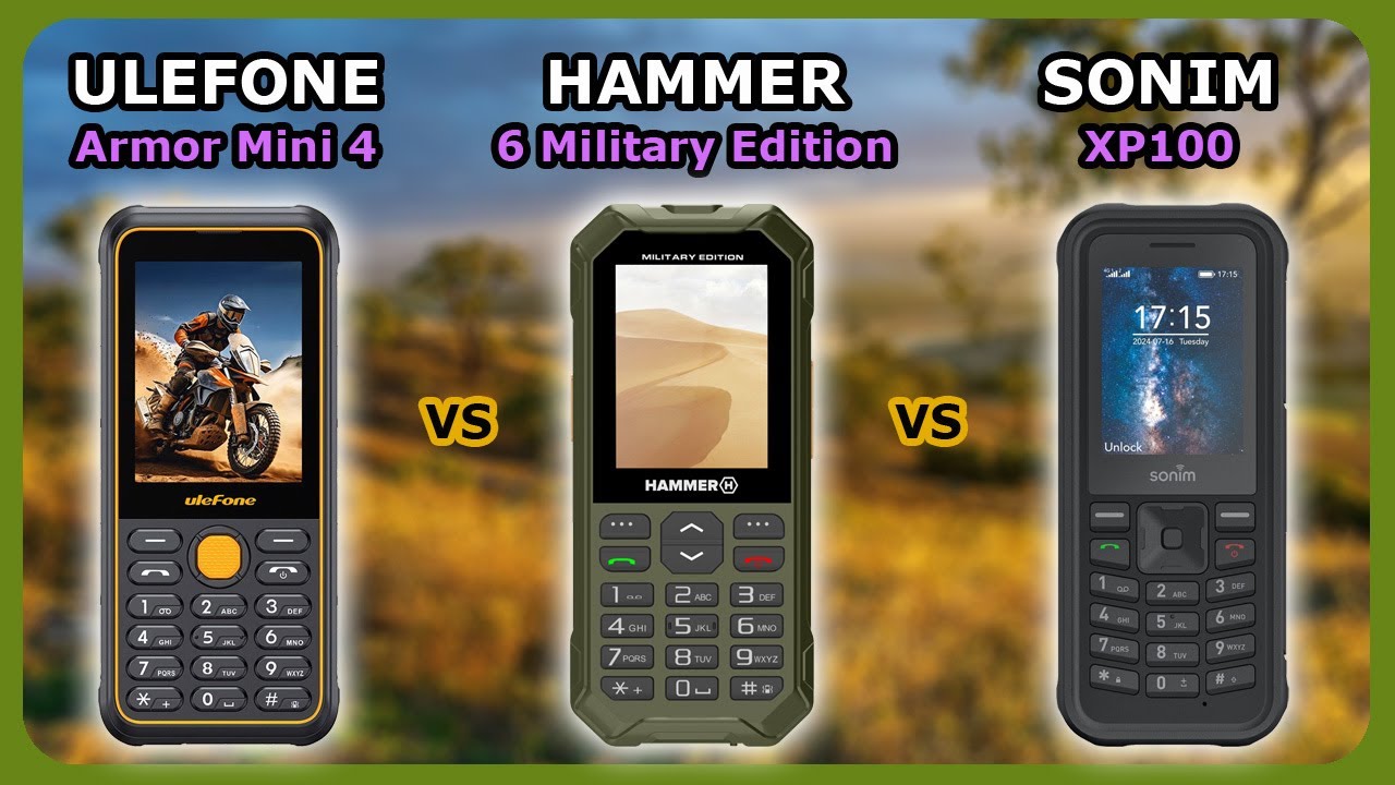 uleFone Armor Mini 4 - vs - Hammer 6 Military Edition - vs - Sonim XP100