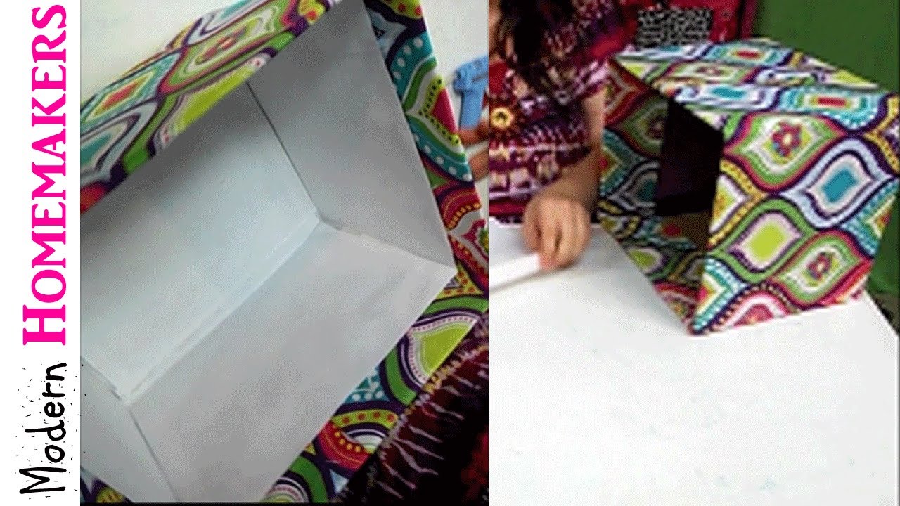 How To Cover A Box With Fabric