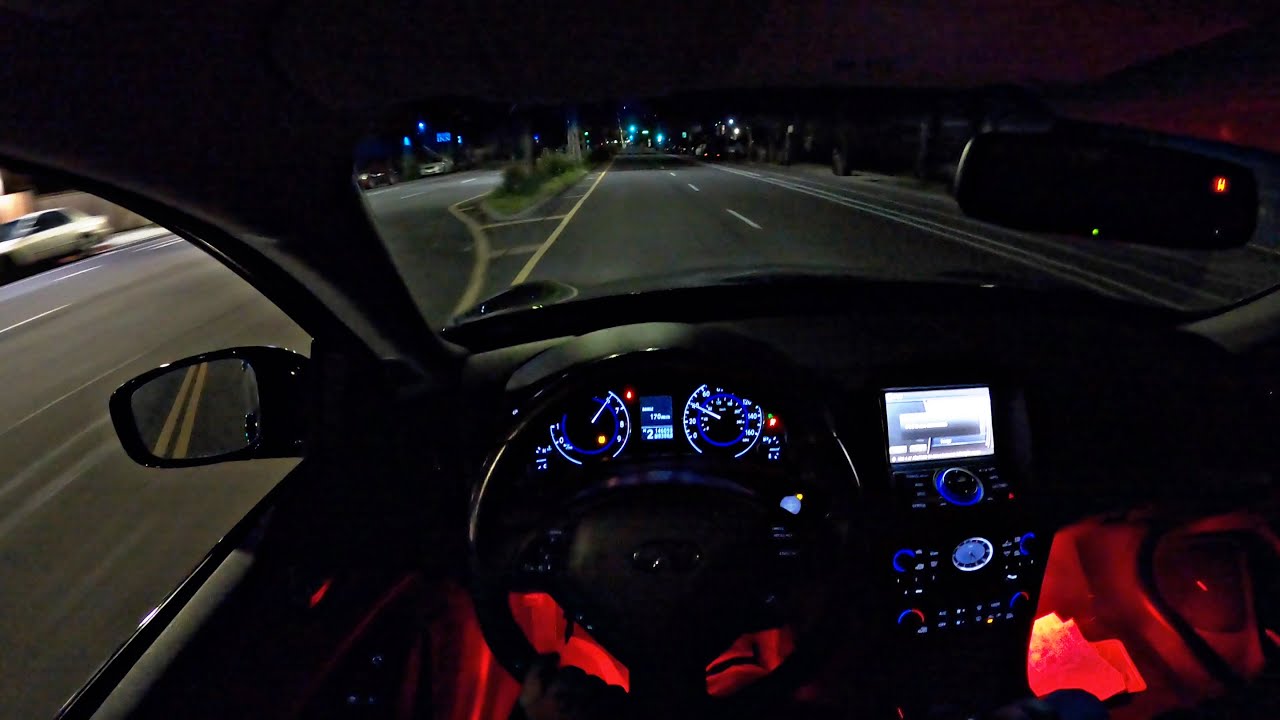 NIGHT CRUISE IN MY INFINITI G37X *POV DRIVE*