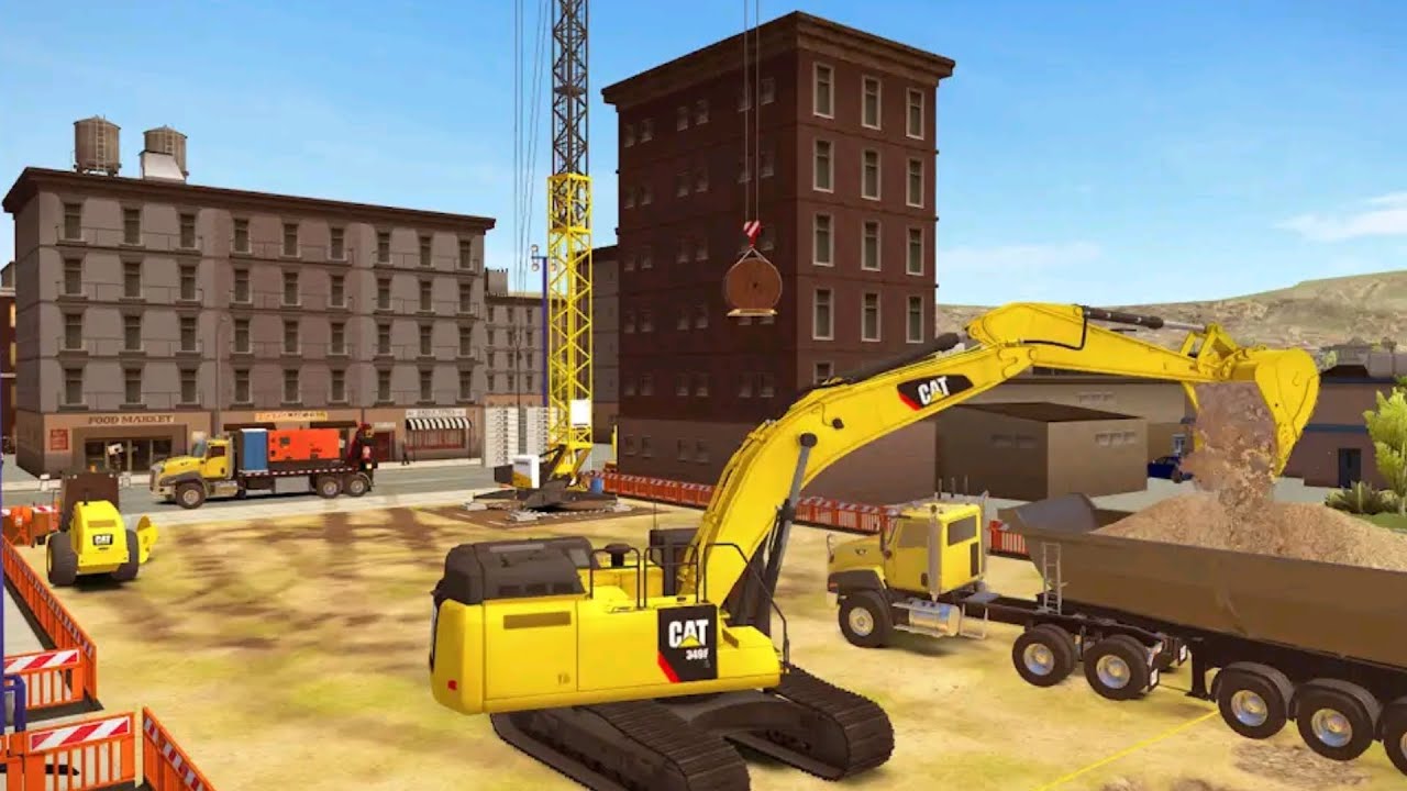 افضل لعبة بناء للجوال construction simulator 2 بنيت منزل. الجزء الثالث