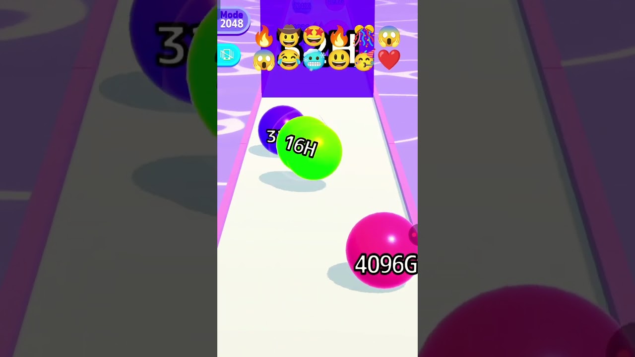 Ball Run 😱 2048- Gameplay Walkthrough 