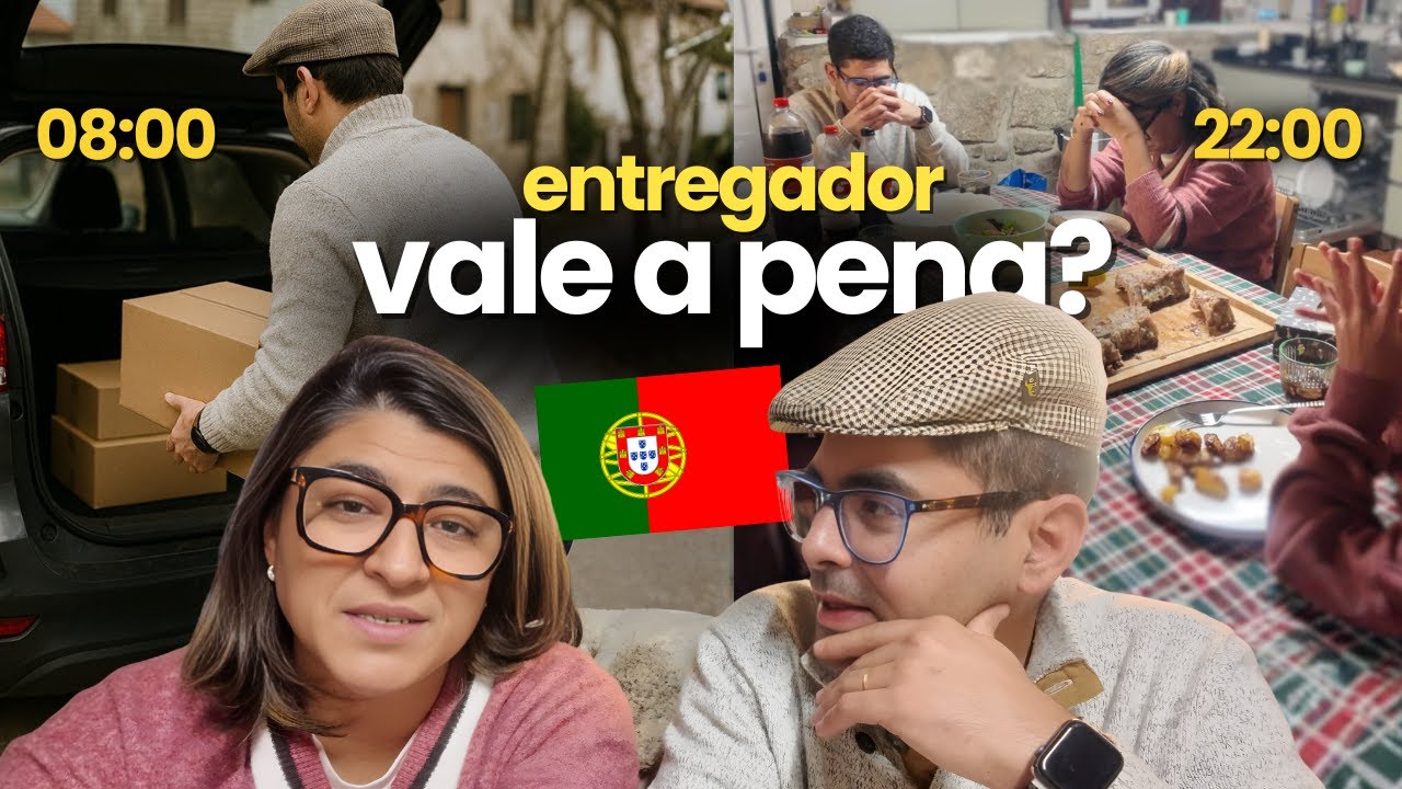 Trabalhar como ENTREGADOR em Portugal VALE A PENA? Relato da primeira semana de trabalho