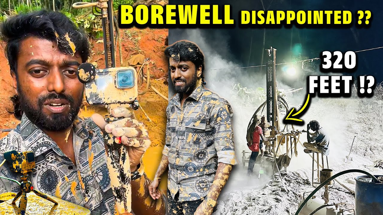 Borewell Drilling Failed !! Caught in Heavy Mud Blast 😢