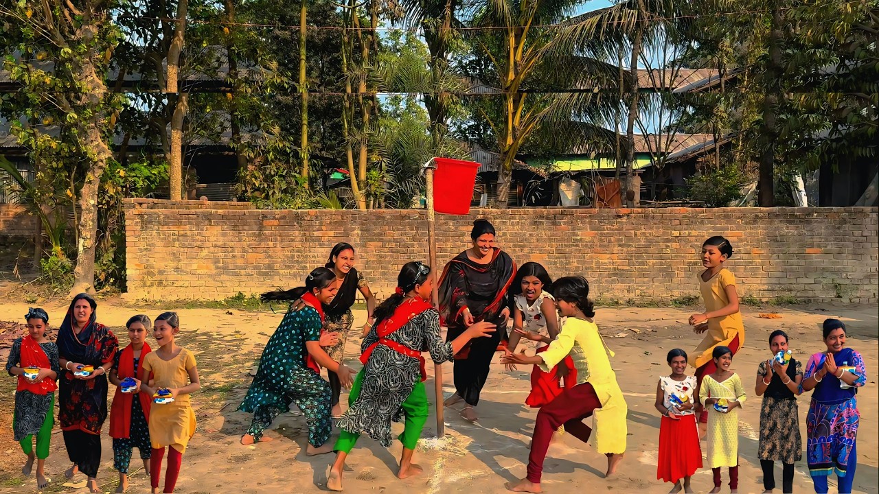 Epic Village Girls Football Basket Match | Fun Team Challenge | Winning by force