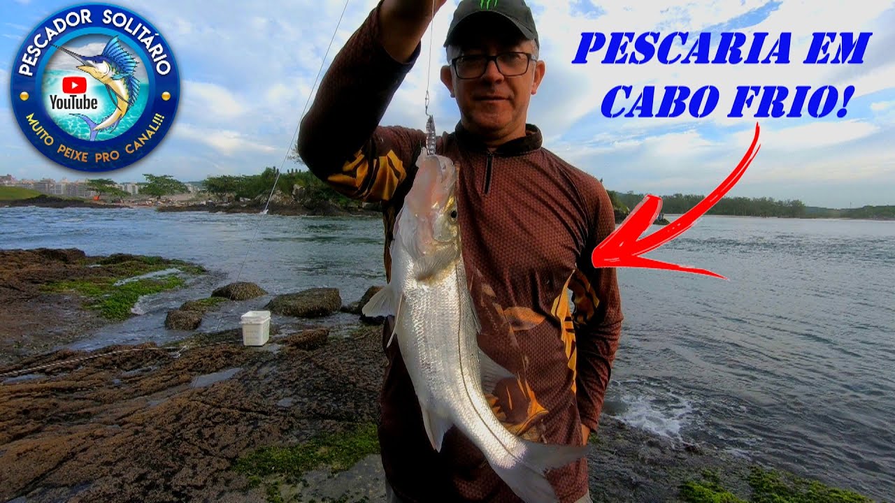 PESCARIA em CABO FRIO - Muito peixe na boca da barra!!!