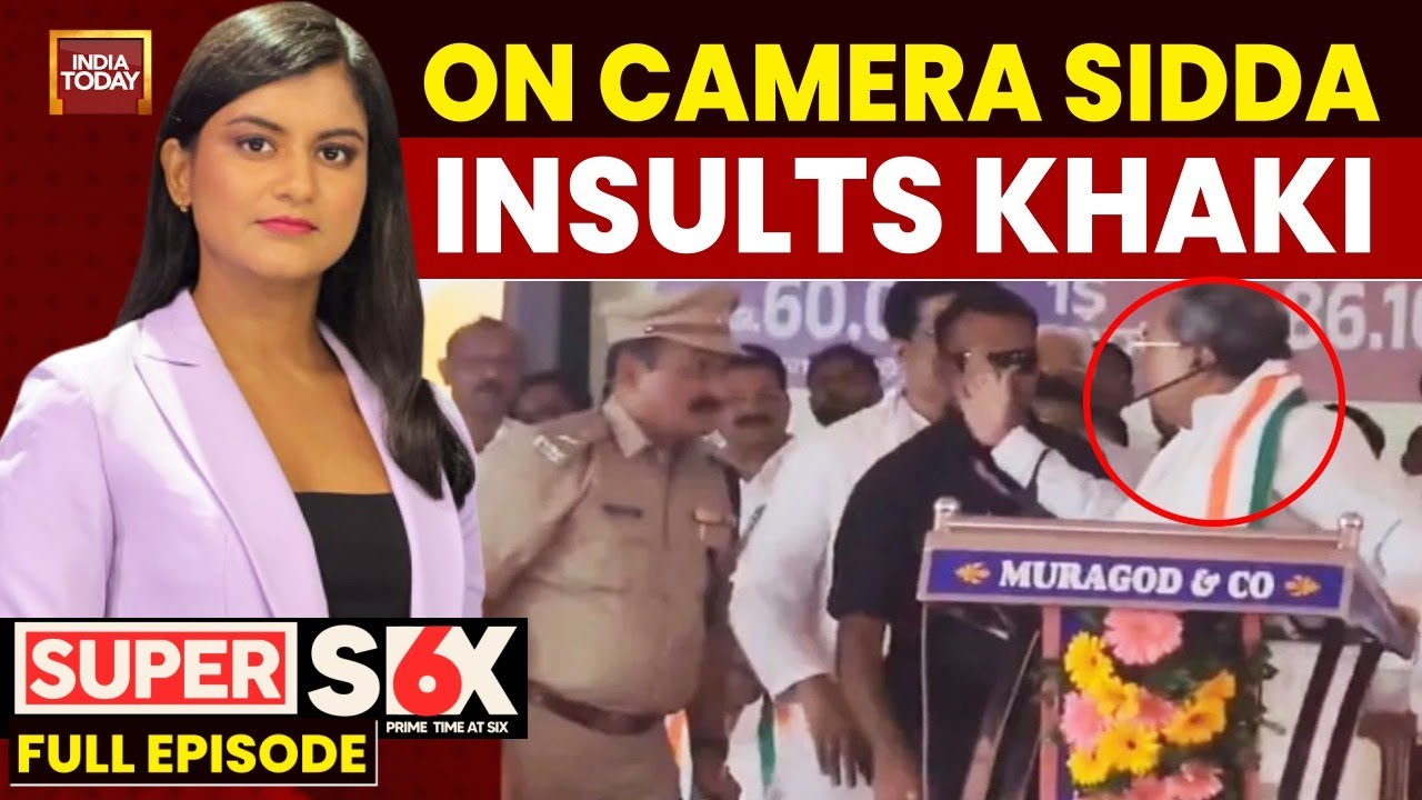 Super Six with Akshita Nandagopal: Karnataka CM's Gesture to Slap Cop Sparks Outrage | India Today