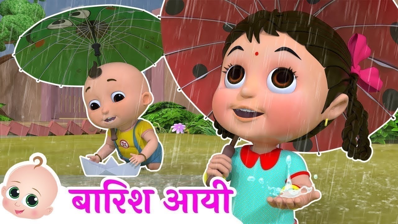 Barish Aayi Cham Cham | बारिश आई | Best Nursery Rhymes - Zappy Toons