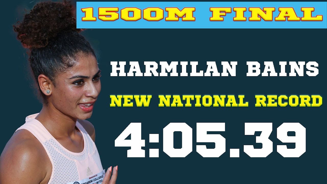 1500M Race Final Women || The Unbeatable Harmilan Bains ||  How She Breaks Indian Record in 4K