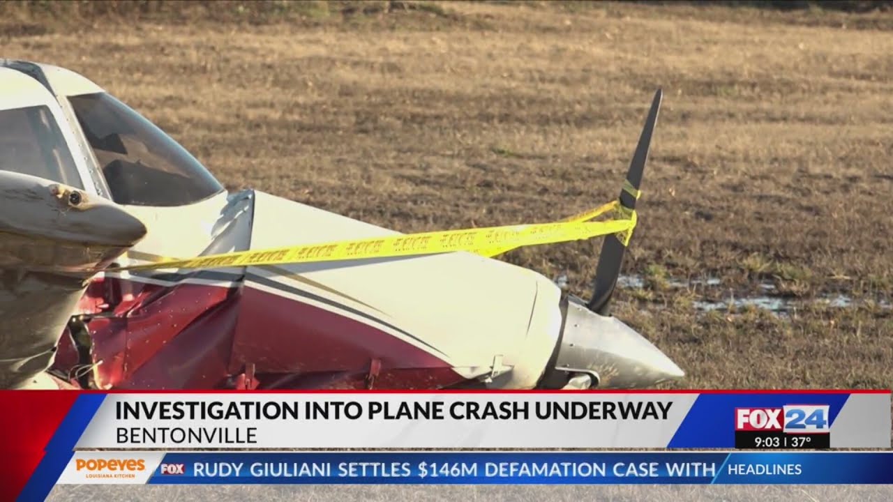 Fire crews respond to plane crash at Thaden Field in Bentonville
