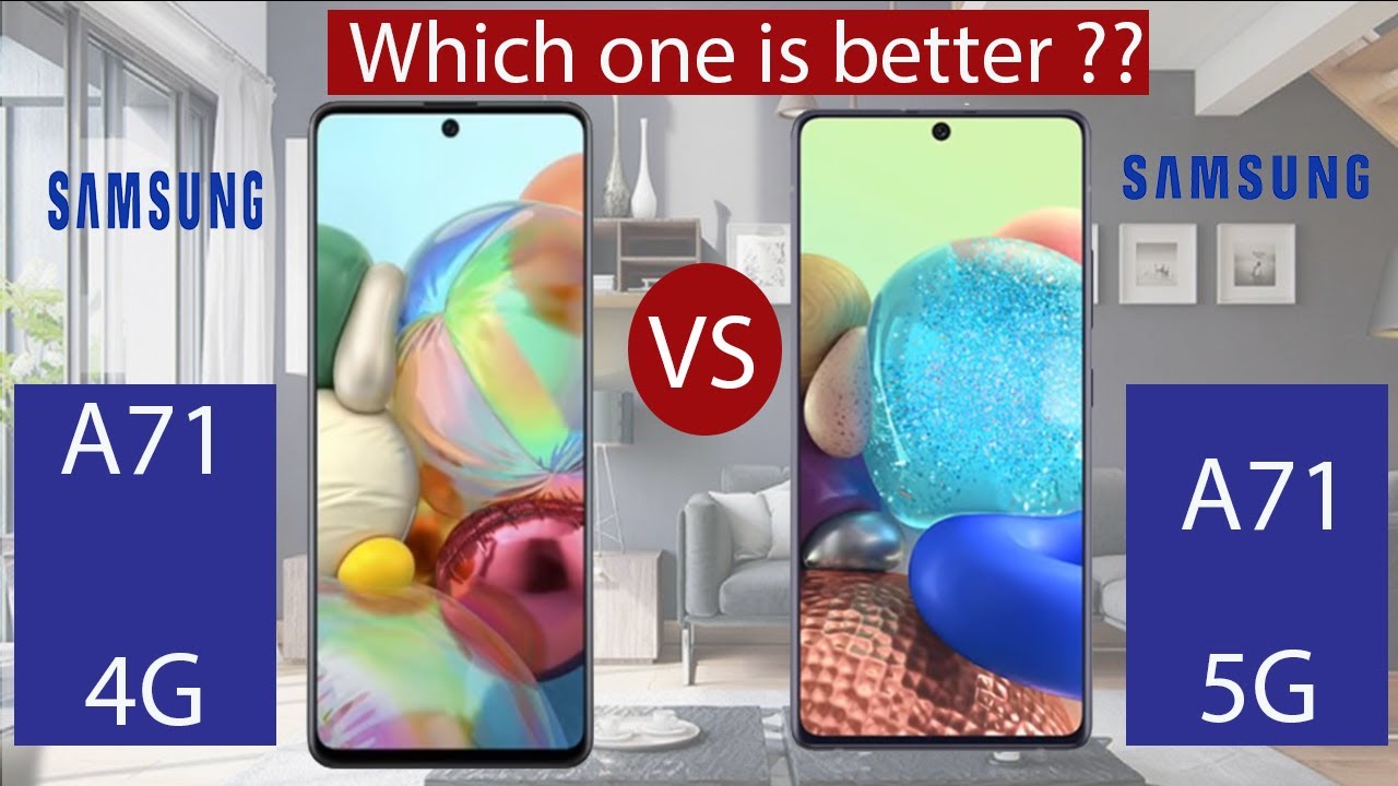Samsung A71 VS A71 5G | Samsung Galaxy A71 VS A71 5G Comparison