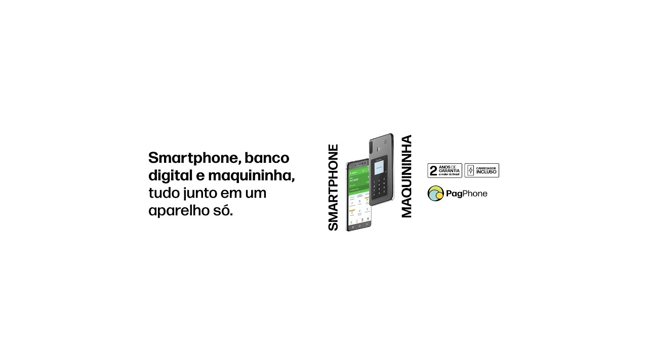 PagPhone: Smartphone, banco digital e maquininha de cart&atilde;o em um s&oacute;!