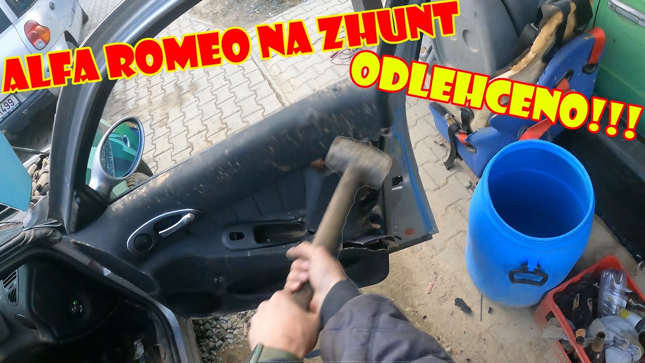Priprava AlfyRomeo na VrakFest