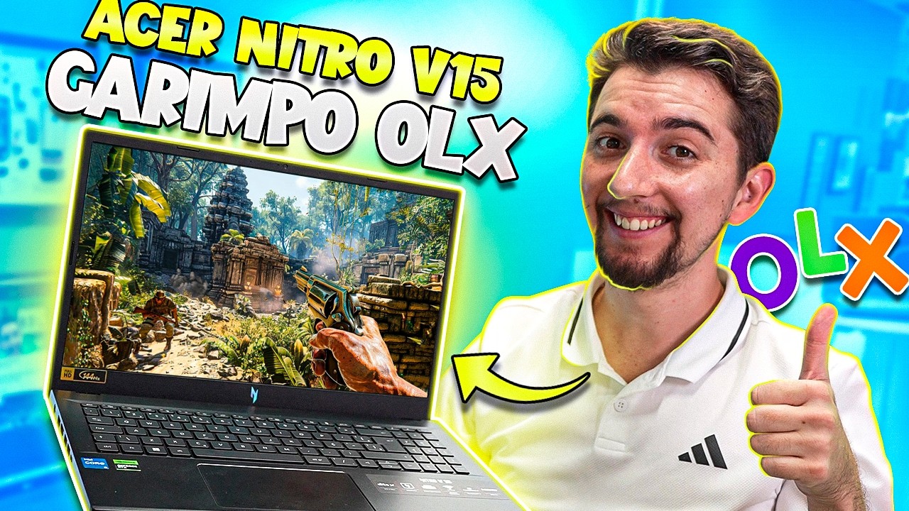COMPREI USADO e ECONOMIZEI MUITO! Acer Nitro V15 com RTX 2050 e 32GB de RAM!