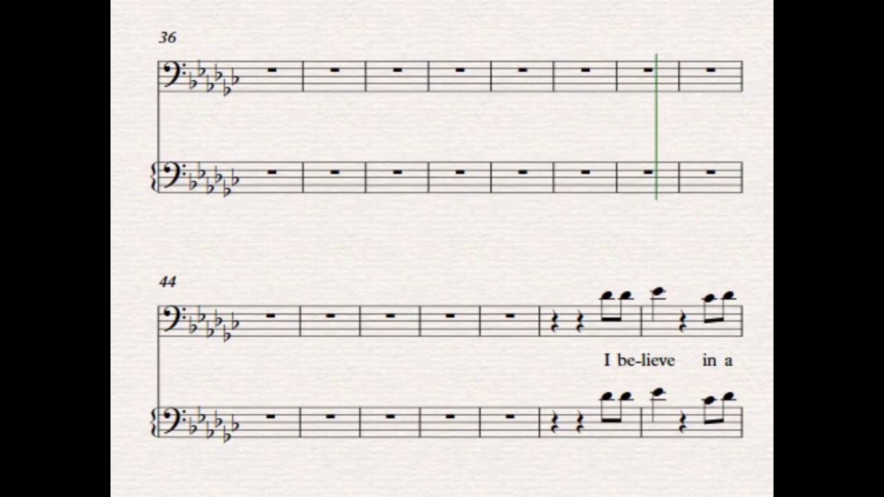 I Believe in a Hill Called Mount Calvary I Tenor Part I Lyrics & Notes