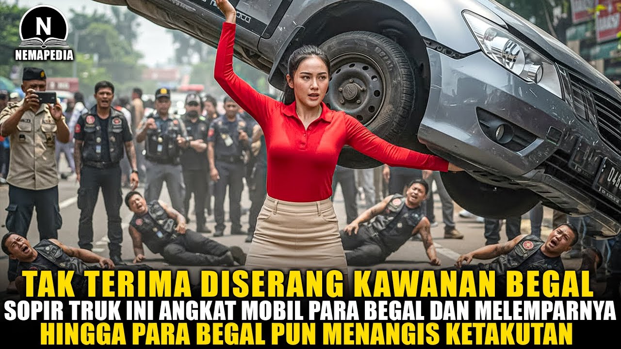 KISAH VIRAL‼️Gadis Sopir Truk Ngamuk di Semarang, Mobil Begal DIBANTING Sampai Remuk!