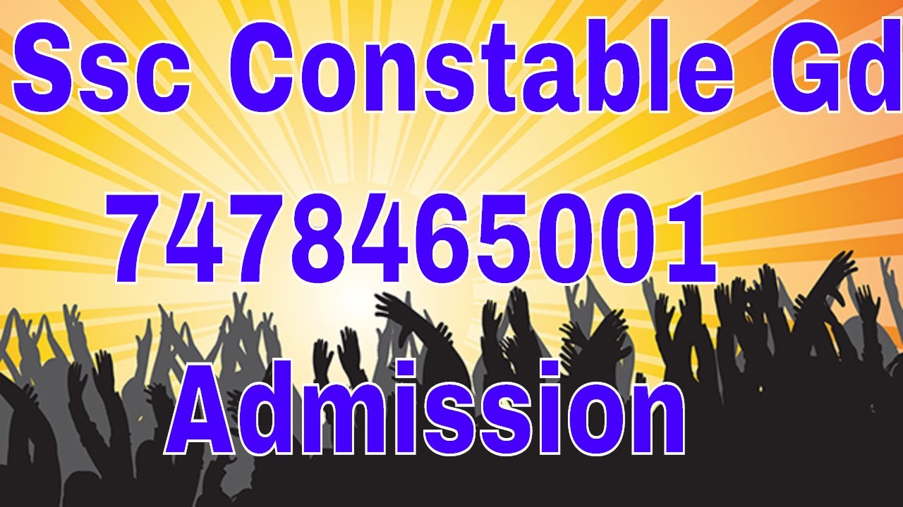 Ssc Constable Gd Recruitment 2018