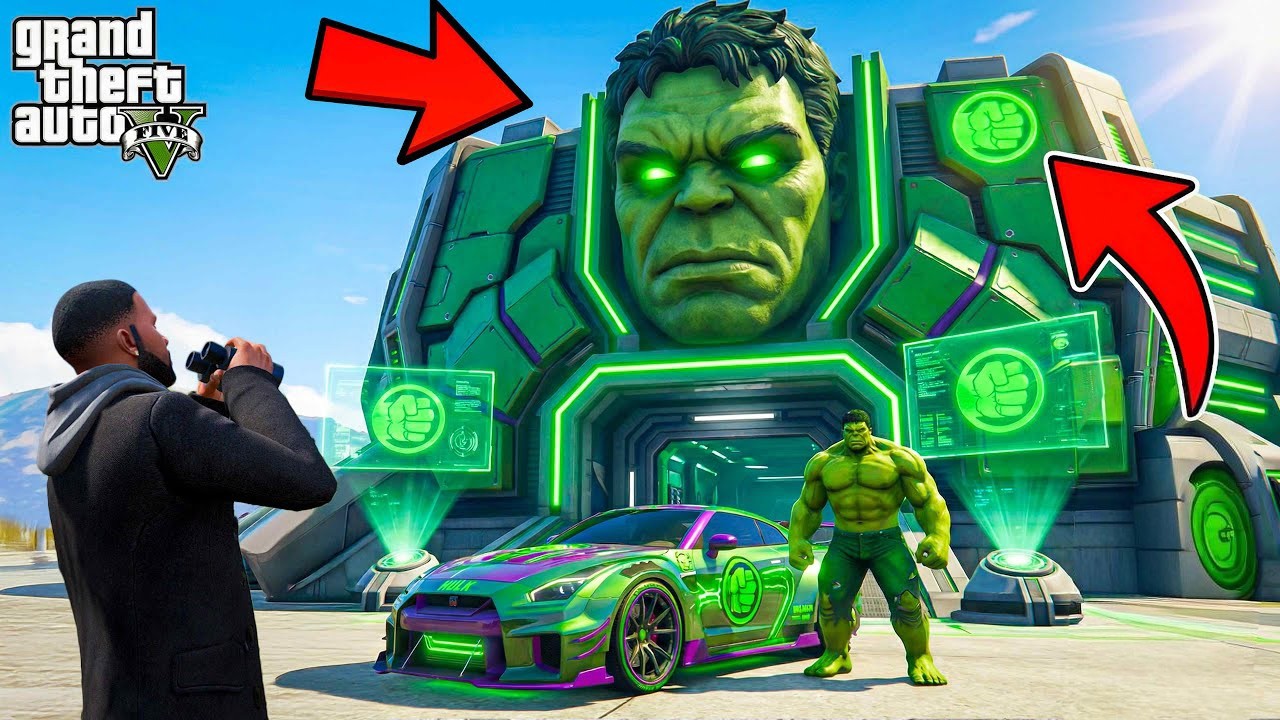 Franklin & Shinchan Found Hulk's SECRET Mega HOUSE in GTA 5! 😱🔥
