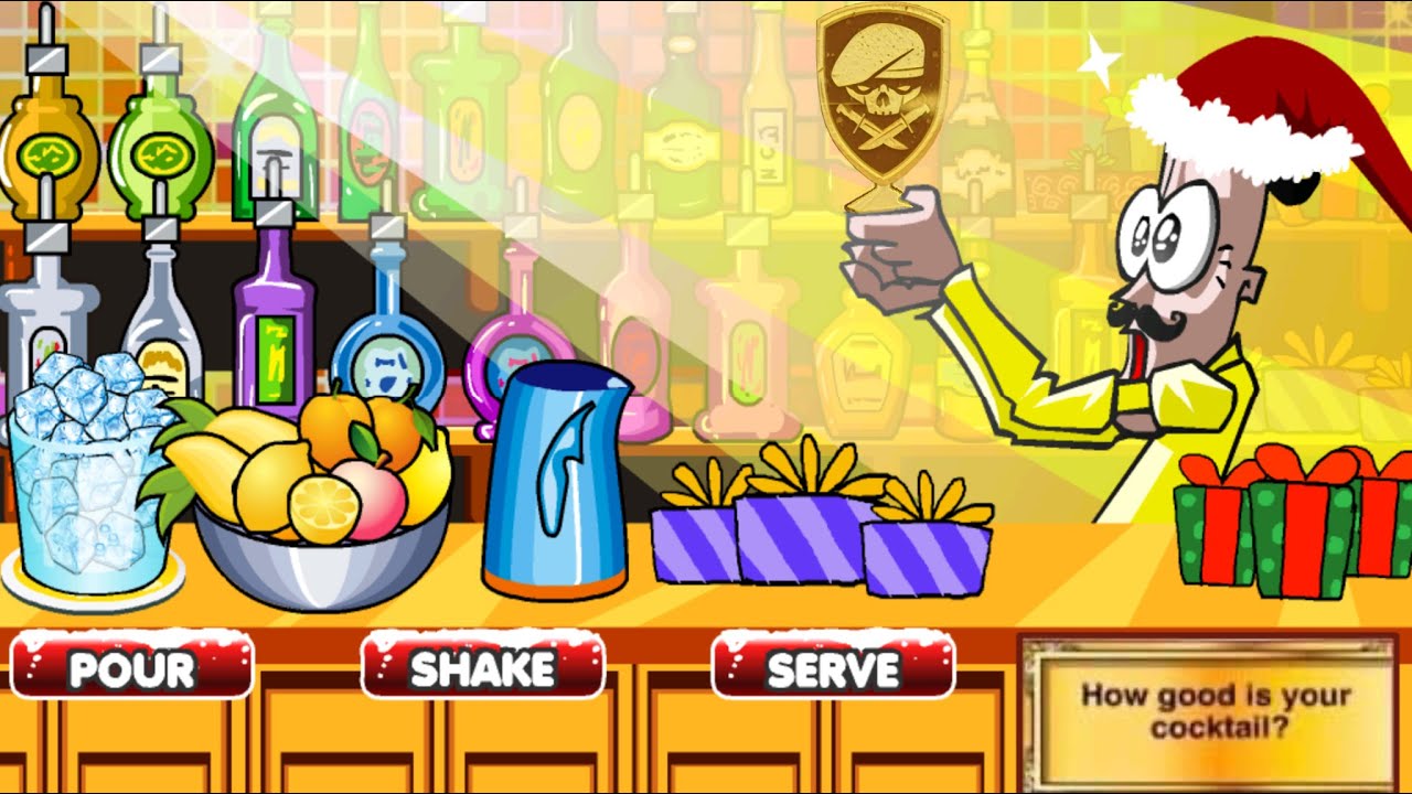 BARTENDER CHRISTMAS COCKTAIL GAME FULL WALKTHROUGH