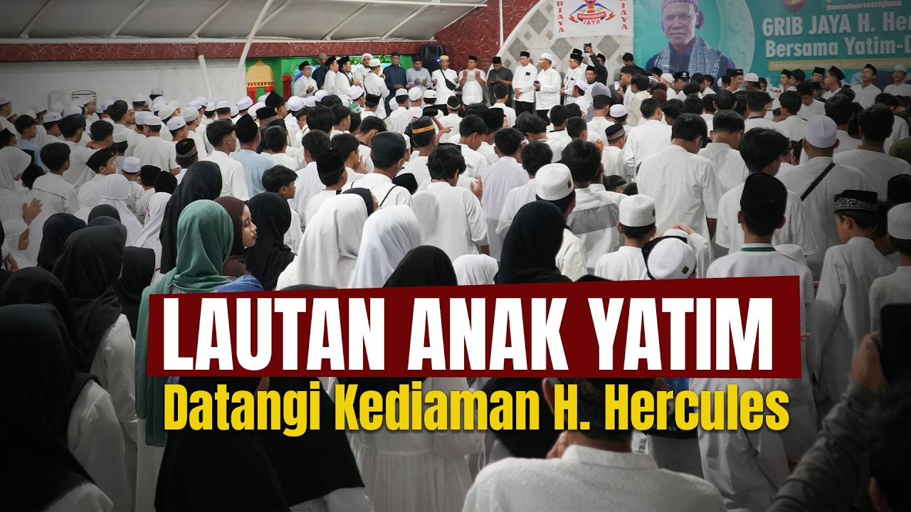 Kediaman H. Hercules Dipadati Ribuan Anak Yatim dan Ribuan Dhuafa dalam Santunan Ramadan