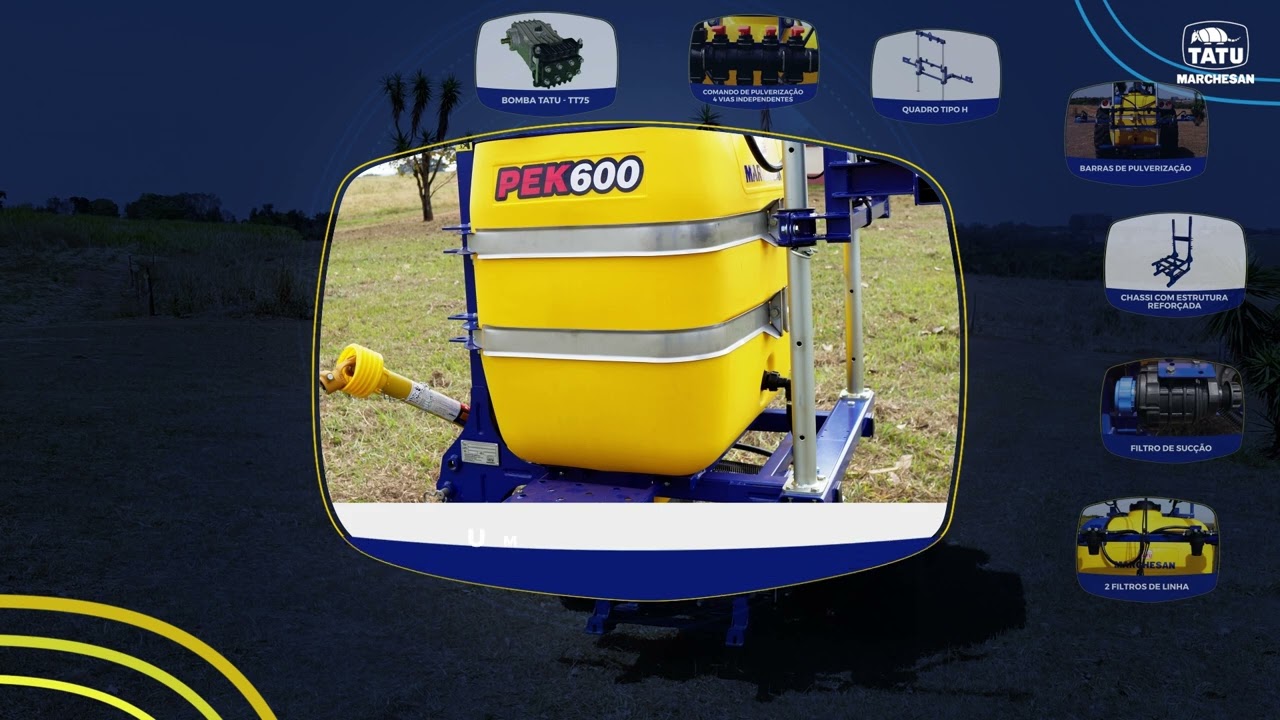 PEK 600: Pulverizador Pecuário TATU