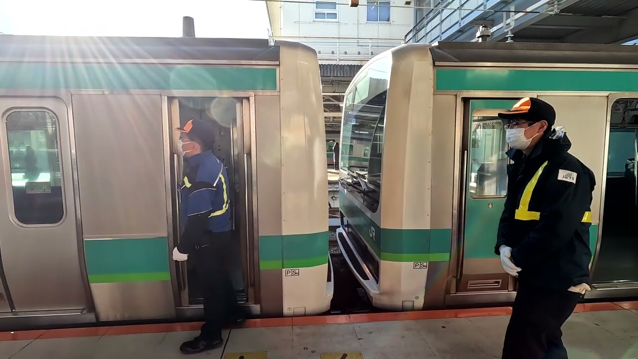 [千葉]我孫子駅の常磐線快速車両切り離し作業 2023.1.2.
