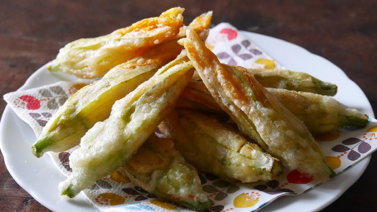 【旬の野菜】Fiori fritti  (ズッキーニの花のフライ) /作って食べる / 簡単レシピは説明欄に #7