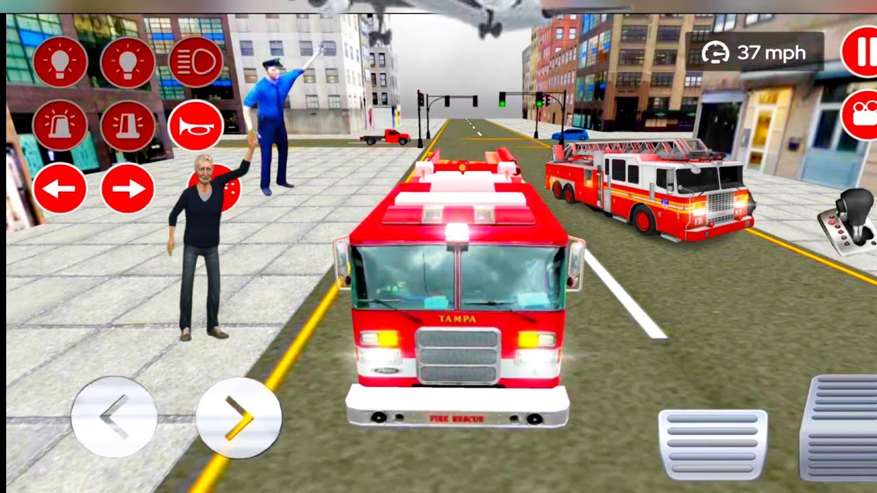 Real Fire Truck Driving Simulator - Fireman's Daily Job Game- Android iOS Gameplay #17