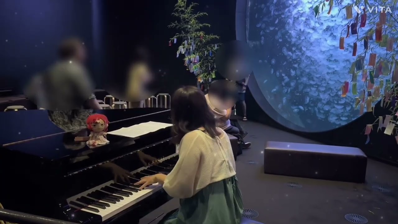 加茂水族館でRomancing Cruise弾いてみた！【あんスタ】