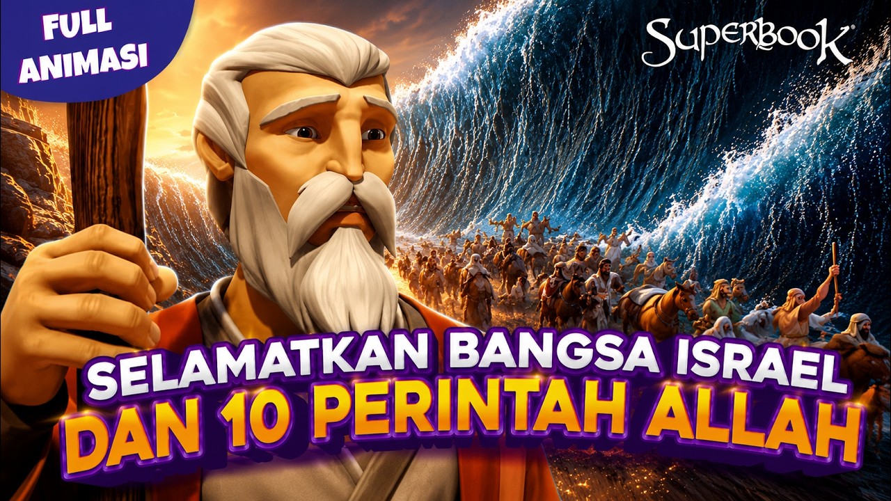 KISAH MUSA - TUHAN MENGUTUS MUSA UNTUK BANGSA ISRAEL | SUPER ANIMASI SUPERBOOK FULL
