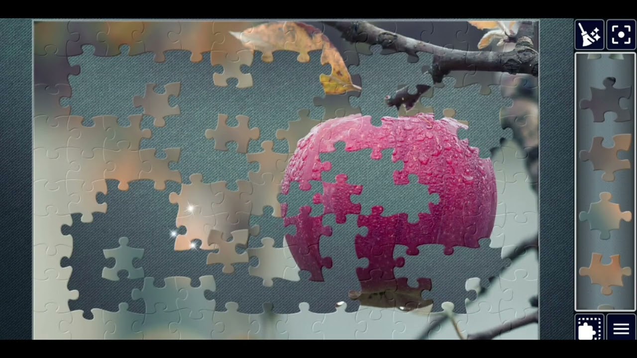 Red Apple Covered in Raindrops🥰💞🎉🍎💦jigsawpuzzle🧩🧩//#viralvideo #videos @jigsawpuzzle667 