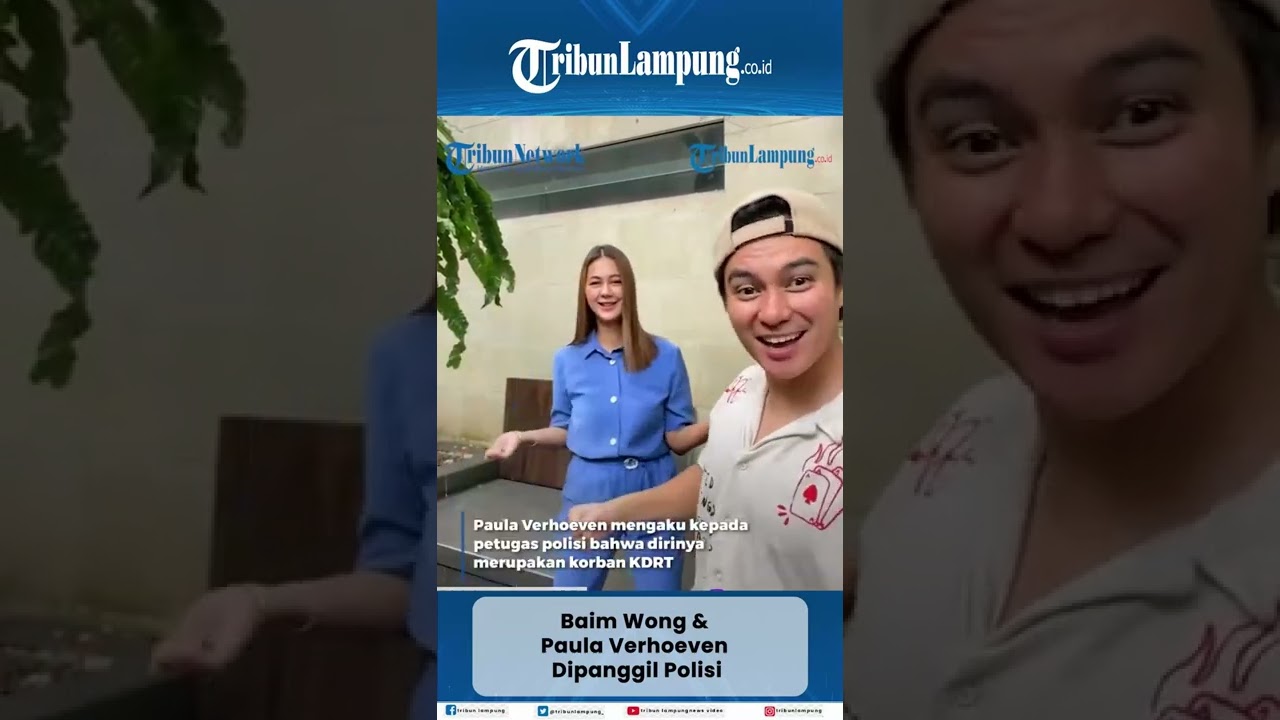 Baim Wong dan Paula Verhoeven Dipanggil Polisi #shorts #tribunlampung