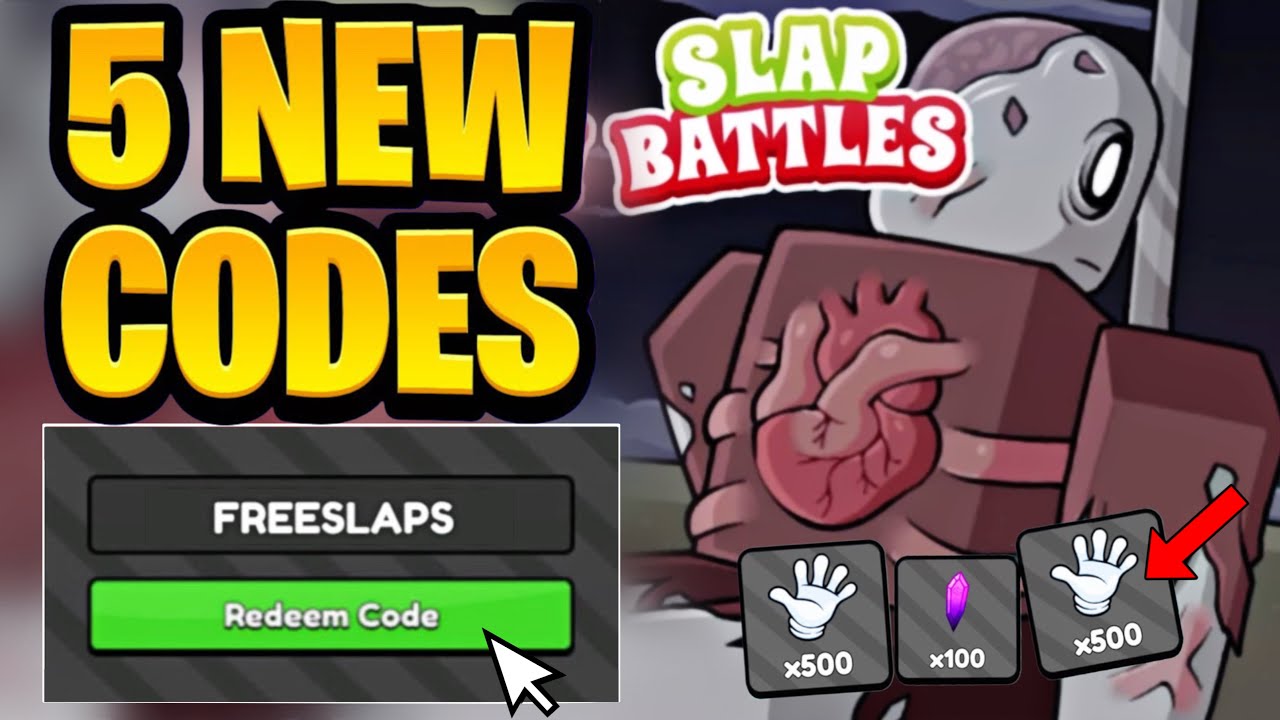 *НОВЫЕ* Все рабочие коды обновления для SLAP BATTLES на март 2026 года | Коды ROBLOX SLAP BATTLES