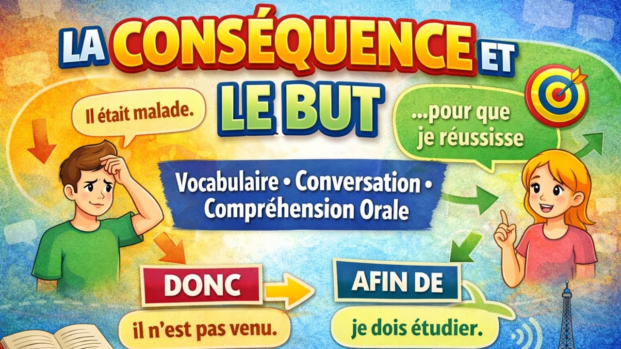 La Conséquence et le But en Français : Vocabulaire, Conversation et Compréhension Orale || The power