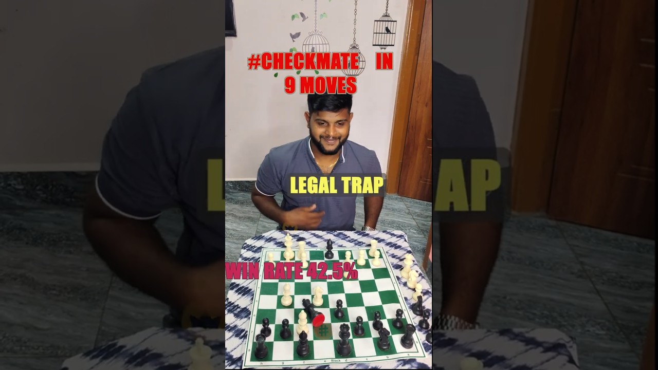 Checkmate in 9 Moves! The Legal Trap That Shocks Everyone 😱♟
