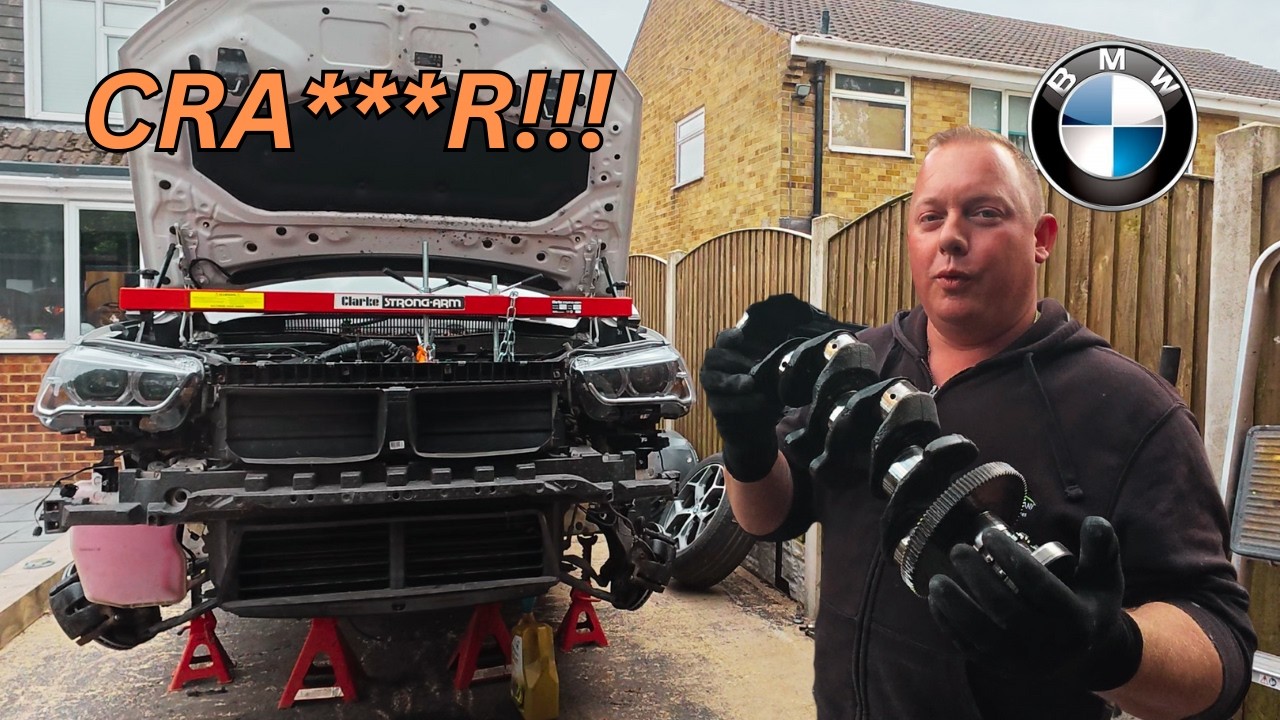 BMW X1 engine tear down and crank replacement.