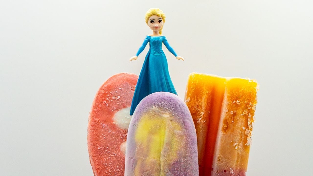 Princess Melting Time-Lapse with 3 Popular Ice Creams